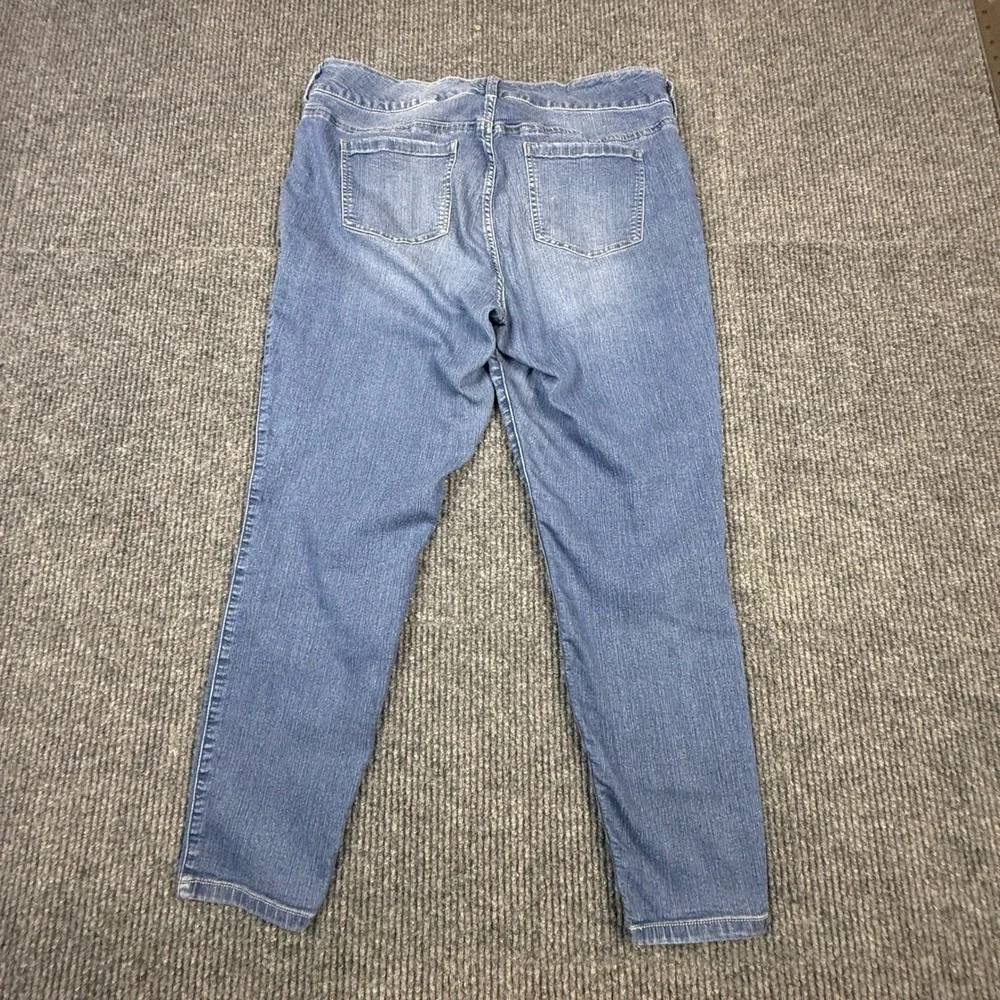 Torrid Denim Womens 18R Medium Wash High Rise Triple Button Stretch Jeggings